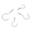70PCS Ceiling Hooks Heavy Duty Screw Cup Hook for Bathroom Kitchen Wall Ceiling Hanging Various Size Combination Package 2