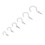 70PCS Ceiling Hooks Heavy Duty Screw Cup Hook for Bathroom Kitchen Wall Ceiling Hanging Various Size Combination Package 6