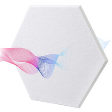 Soundproofing Panels Hexagon Acoustic Acoustic Panels for Acoustic Treatment,Beveled Tiles for Echo Bass Insulation