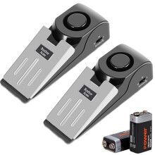 Door Stop Alarm 2 Pack, 120 dB Security Door Stopper for Travel, Hotel, Apartment, Home