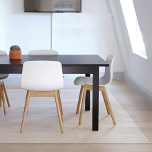 Office Chair Mat 64 x 48 Inch Clear PVC Floor Protector for Hardwood Floors, Heavy Duty AntiSlip Transparent Design
