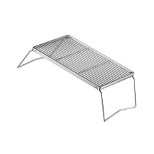 Supports de fours à alcool en acier inoxydable, rayures-Taille 2