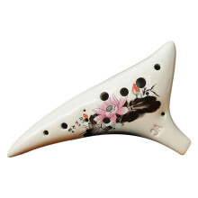 12 trous ton C clé Ocarina flûte en céramique- LotusRhyme