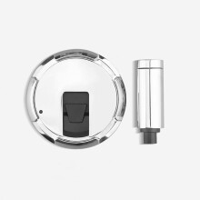 Heavy Duty Door Stopper, Concealed Mount, Removable and Adjustable Door Stop, Bright Chrome