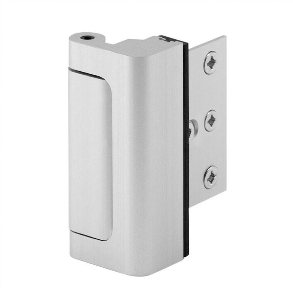 Security Door Reinforcement Lock 800Lbs Force Resistance Aluminum Alloy Child Safe Home Entry Anti Theft Chrome 9351714547291