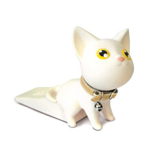Cartoon Cat Silicone Door Stopper with Non Slip Base and Noise Reduction for Home Room Use 1Pcs