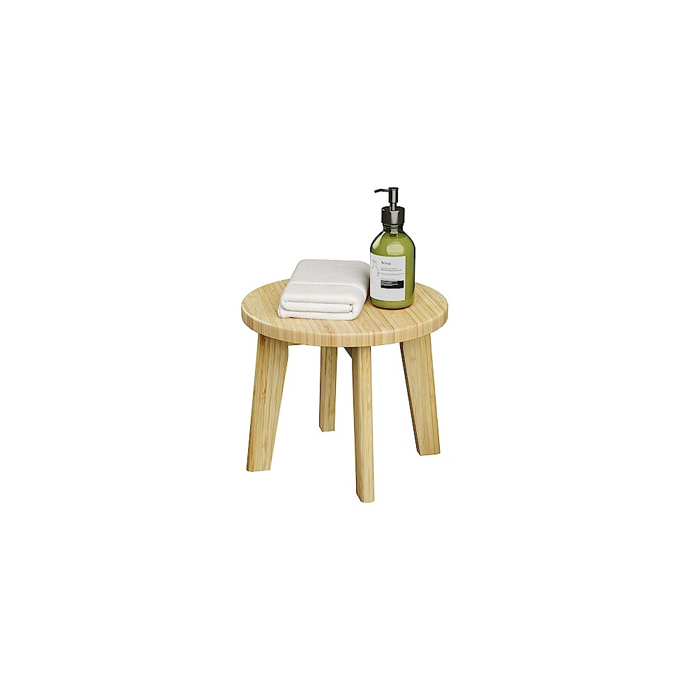 Wooden Step Stool For Adults And Kids, Nonslip, 300 Lb Capacity, Bathroom Kitchen, 10 Inch Round 9771547318194