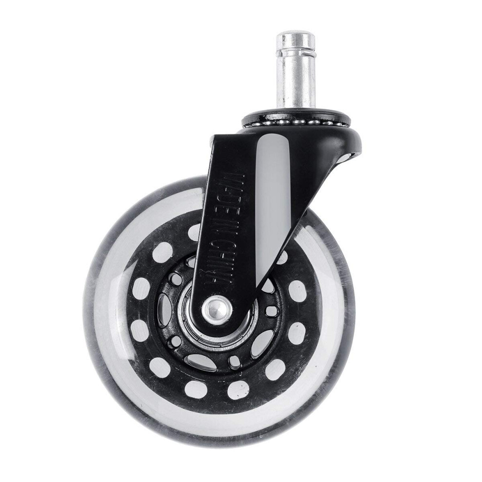 Office Chair Wheels Replacement Set Of 5 Rubber Swivel Office Chair Casters For Hardwood Floors 9771547319016