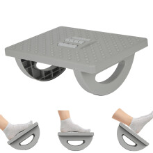 Under Desk Foot Rest with Massage Rollers, Ergonomic Rocking Footrest for Office and Home