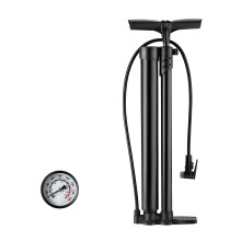 Pompe à pneus pour vélos de sol, gonfleur de pneus-Longue Noir