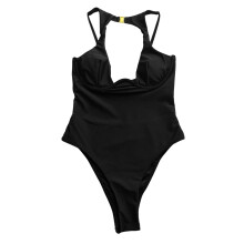 High Cut Out Monokini Swimsuit Quick Dry Fabric Ideal For-S