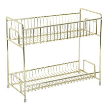 Makeup Organizer, 2Tier Metal Bathroom Countertop Organizer Shelf, Size M