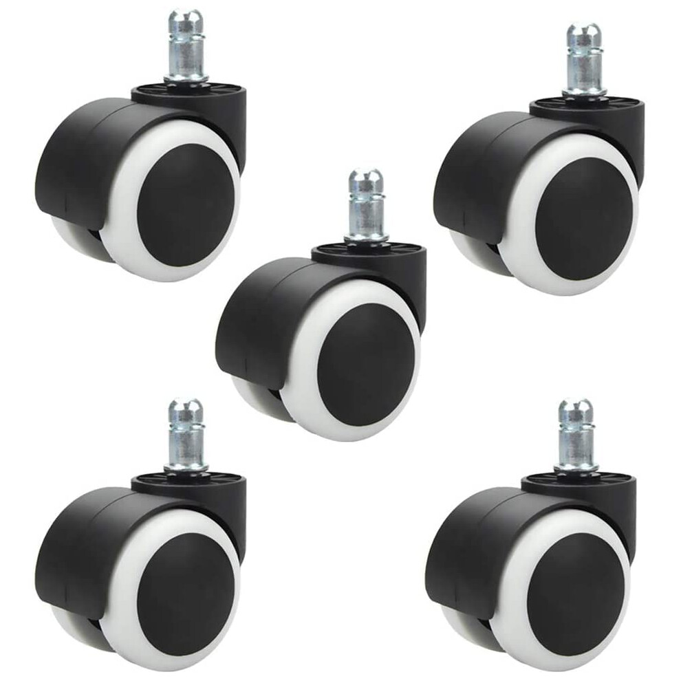 Office Chair Wheels Replacement Heavy Duty Twin Wheel Office Chair Casters (Circlip) 9771547320166