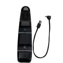 Console Controller Docking Charger for PS5 Slim RGB Top Grip Dual Docking Charger Gamepad Charging Docking Charger Black
