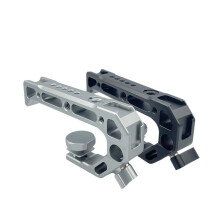 Camera Top Handvat Handgreep Handgreep Camera Cage Handvat voor Dslr Camera Cage Microfoon Shoe Mount Zilver