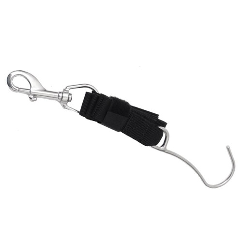 Diving  Drift Hook Gancio Singolo per Fotografia Subacquea Accessorio di Sicurezza per Immersione Nero