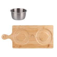 Margarita Salt Rimmer Set, Bar Rimmer Tray for Cocktails, Wood Glass Rimmer, Bartender Tool for Bars, Restaurants, Homes