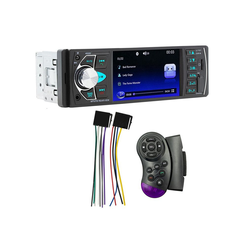 4.1 Inch Screen Car Mp5 Player Compatible With 1 Din Remote Audio System Usb Aux Fm Support Rear View Camera 6032695151266