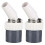 2Pcs Washing Machine Drain Adapter Input Diameter 18-24MM and Pipe Diameter 40MM Clamp PVC Dishwasher 1