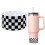 Checkered Pattern Protective Silicone Boot Cover, Silicone Protective Cover, Insulated Cup Cover 2