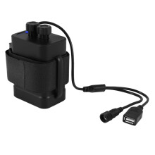 Coperchio Della Scatola Della Batteria Impermeabile DIY 6X 18650 con Alimentazione 12V e USB per Router per Telefoni Cellulari con Luce LED per