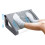 Under Desk Foot Rest, Adjustable Height Ergonomic Foot Stool with Massage Rollers for Office, Gray 1