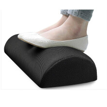 Under Desk Foot Rest, Memory Foam Ergonomic Half Moon Footrest for Office and Home