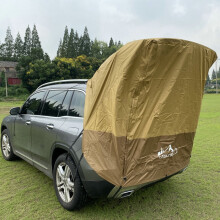 LADUTA Car Trunk Tent Sunshade Rainproof Tailgate Shade Awning Tent for Car Self-Driving Tour Barbecue Outdoor Camping Black
