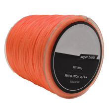 300 m PE geflochtene Angelschnur Orange für Binnensee- und Meeresangeln