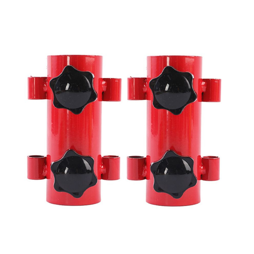 2-Piece Set Of Awning Pole Fixed Tube Windproof Adjustable Outdoor Camping Tent Support Pole Accessories- Red 6033605871847