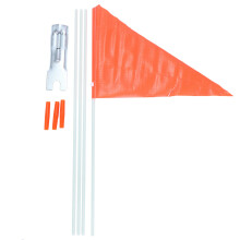 Bandera de Seguridad con Poste, Bandera de Bicicleta de Alta Visibilidad Ajustable de 6 Pies, Bandera de Seguridad Impermeable de Colores Brillantes