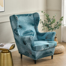 Housse de protection décorative pour canapé, housse imprimée pour fauteuil de bain avec protection intégrale et haute élasticité,