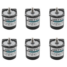 6Pcs 68Ktyz Gear Motor Ac 220V 28W 2.5R/Min Large Torque Permanent Magnet Synchronous Gear Motor