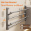 Bathroom Slipper Rack Wall-Mounted Non-Perforated Double-Layer Slipper Hanger Shoe Rack Foldable Storage Rack 3
