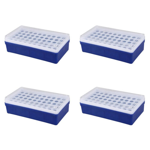 4X Labor Kunststoff 50 Loecher 1,5 Ml Staender Halter Box