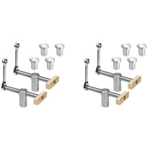 4x Clip de Bureau Réglable pour Le Travail Du Bois avec 8Pc 20mm Trous de Chien Arrêt, Clip Pince Montage étau Bancs Menuiserie Charpentier Outils