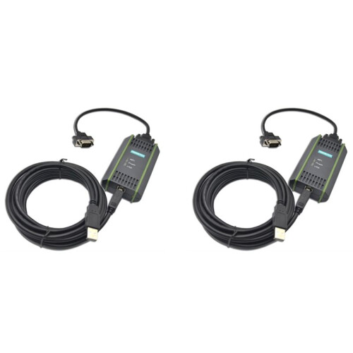 2X AMSAMOTION USB Programming Cable for  S7-200/300/400 PLC RS485 Profibus MPI PPI Communication Replace
