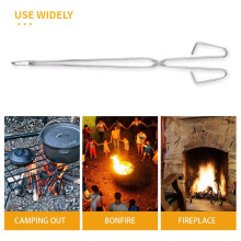 Charcoal Tongs TongsVersatile Stick Tongs, Durable Stainless Steel BBQ Tongs, Charcoal Tongs