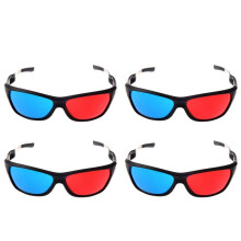 4X Red- / Cyan Anaglyph Simple Style 3D Glasses 3D Movie Game (Extra Upgrade Style)