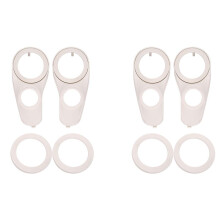 2X for 2/3.5/3.8 /4 Inch Speakers Car Audio Speaker A-Pillar Modified Three-Way Tweeter Bracket Plastic Washer Gasket