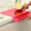 Candy Color Kitchen Practical 2-in-1 Storage with Vegetable Slot Cutting Board Cutting Board Plastic Thickened Red 5