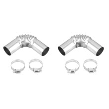 2X Aquecedor de Carro Duto de Ventilação Tubo de Saída Conector de Escape para Aquecedor de Estacionamento Webasto Eberspaecher