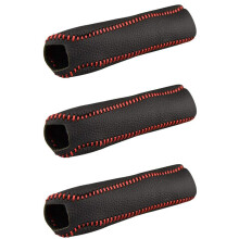 3X Car Leather Gear Handbrake Cover Shift Lever Cover for 2011 2012 2013 2014 2015 2016 B