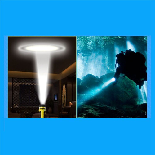 Diving Flashlight Deep Diving Strong Light Waterproof Flashlight LED Professional Diving Light Remote Fishing Light 1