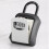 2X Outdoor Password Key Boxs Extended Locking Hook Steel Wire Hanging Key Storage Waterproof Key 4 Digit Code Box Grey 3