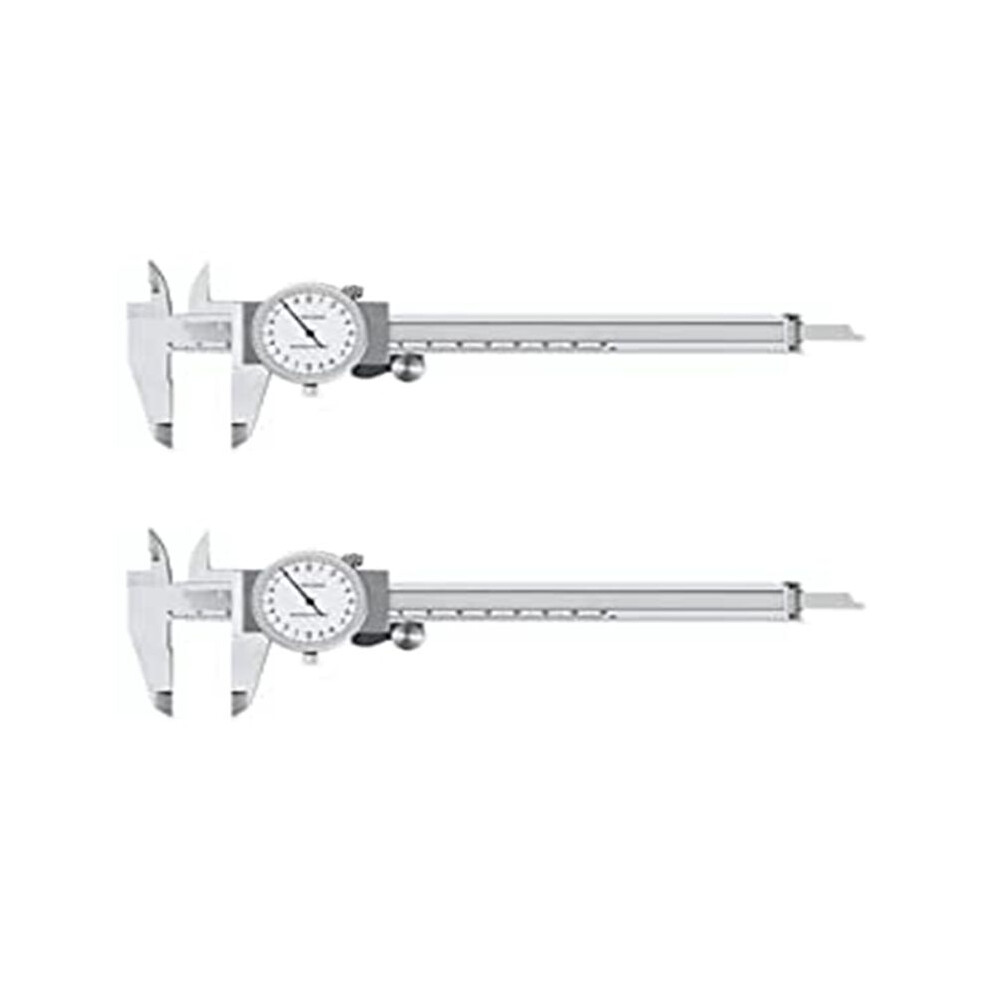 2X 0-150Mm Metric Gauge Measuring Tool Dial Vernier Caliper Shock-Proof Vernier Caliper 0.02Mm (Tgbk150-0-150Mm) 6032391540210