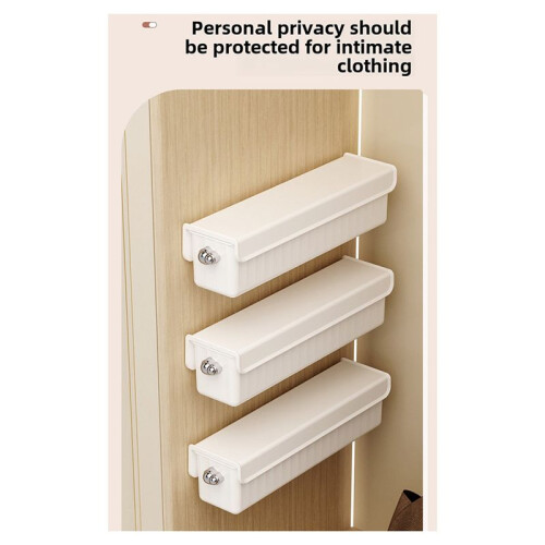 Convenient Wall-Mounted Storage Organizer for Underwear and Socks Space-Saving Wall-Mounted Drawer Organizer A
