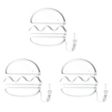 3X Hamburger Neon Light Neon Sign USB Powered Wall Art Light Neon Decor Woondecoratie voor Party Wedding Shop Restaurant