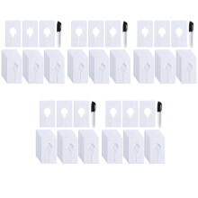 150 Separadores de Armario para Colgar Ropa - Separadores de Tamaño de Ropa Rectangulares, Juego de Separadores de Armario Blancos con Marcador