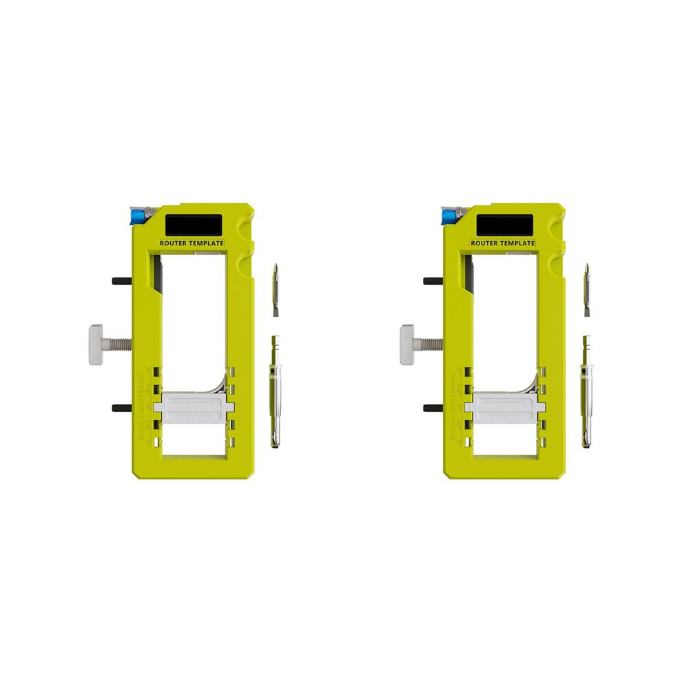 2X Door Hinge Jig, Door Hinge Mortiser, Hinge Installation Kit, Door Hinge Router Template For 3Inch To 5Inch Hinges 6033044896562
